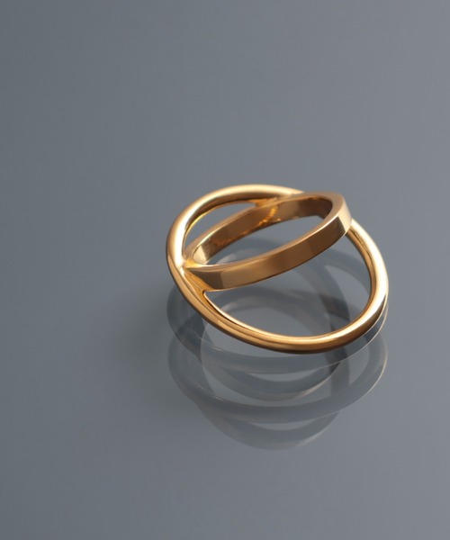 YArKA（ヤーカ）の「【YArKA/ヤーカ】circle & oval overlap ring [luslep4] / 円と楕円の重なりリング（リング・メンズ・シルバー/ゴールド/その他1・#13/#15/#7/#9/#11）」の12枚目の写真