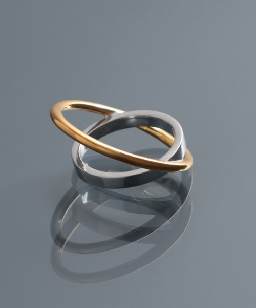 YArKA（ヤーカ）の「【YArKA/ヤーカ】circle & oval overlap ring [luslep4] / 円と楕円の重なりリング（リング・メンズ・シルバー/ゴールド/その他1・#13/#15/#7/#9/#11）」の13枚目の写真