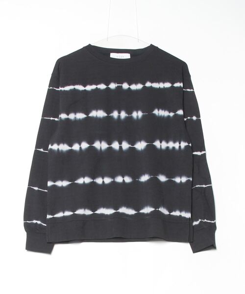 ROSE BUD(ローズバッド)の「タイダイボーダーL/S(Tシャツ/カットソー・レディース・ピンク/ブラック・ONE SIZE)」の4枚目の写真