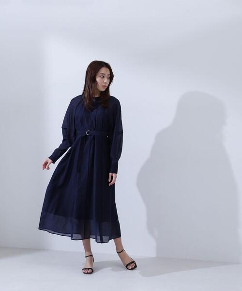 NATURAL BEAUTY BASIC(ナチュラルビューティーベーシック)の「◇【Oggi掲載】ベルテッドフォルムシアーワンピース(ワンピース・レディース・ベージュ/ライトグリーン/ネイビー・MEDIUM/SMALL/P/S)」の20枚目の写真