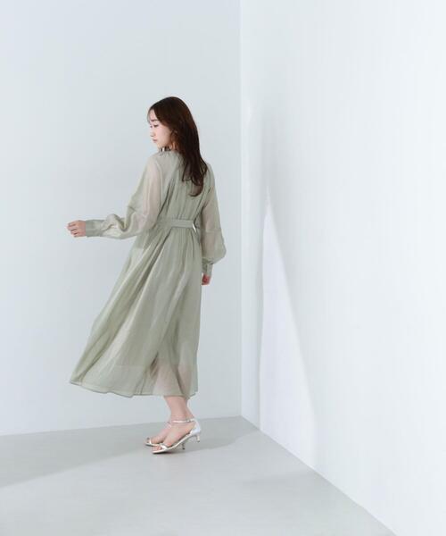 NATURAL BEAUTY BASIC(ナチュラルビューティーベーシック)の「◇【Oggi掲載】ベルテッドフォルムシアーワンピース(ワンピース・レディース・ベージュ/ライトグリーン/ネイビー・MEDIUM/SMALL/P/S)」の22枚目の写真