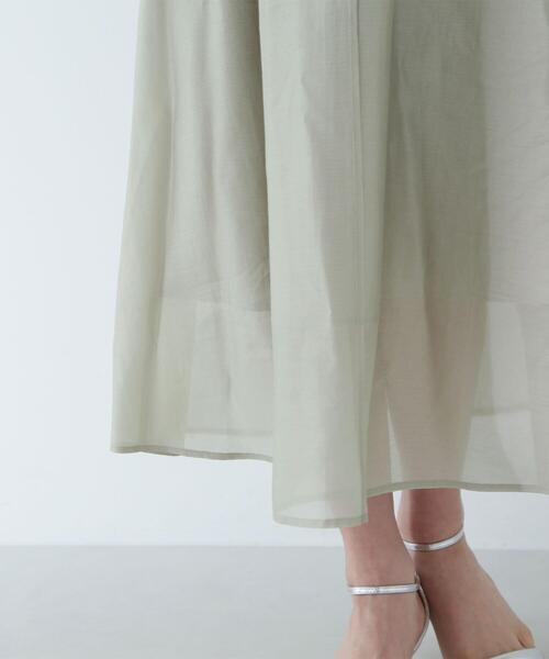 NATURAL BEAUTY BASIC(ナチュラルビューティーベーシック)の「◇【Oggi掲載】ベルテッドフォルムシアーワンピース(ワンピース・レディース・ベージュ/ライトグリーン/ネイビー・MEDIUM/SMALL/P/S)」の8枚目の写真