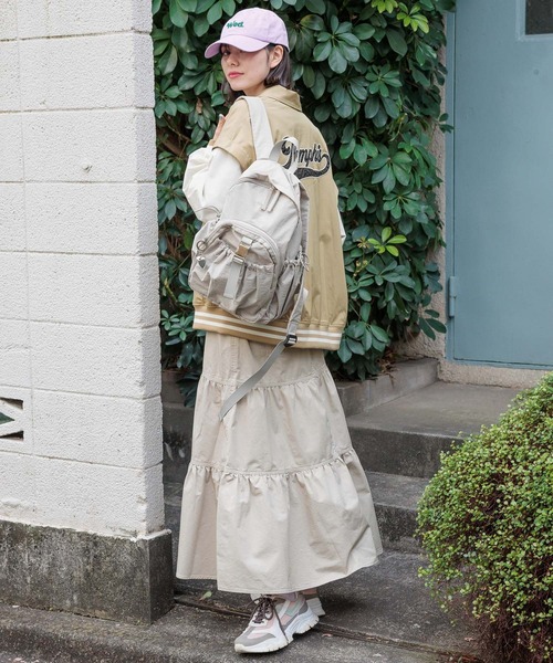 niko and...（ニコアンド）の「2WAYアニマルスタジャン（スタジャン・レディース・グリーン/ネイビー/ベージュ・FREE）」の5枚目の写真