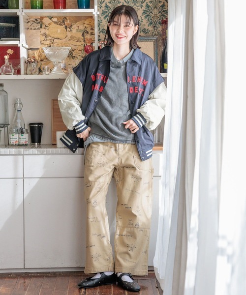 niko and...（ニコアンド）の「2WAYアニマルスタジャン（スタジャン・レディース・グリーン/ネイビー/ベージュ・FREE）」の11枚目の写真