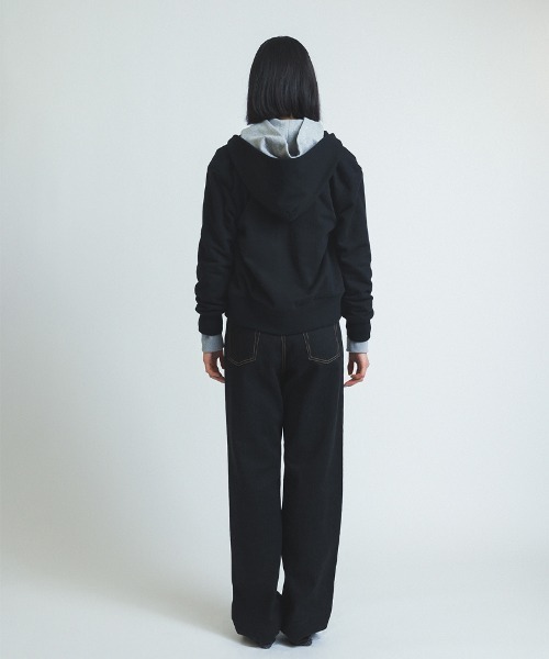 soduk(スドーク)の「ribbon zip hoodie(パーカー・レディース・ブラック/グレー/ブルー・ONE SIZE)」の6枚目の写真