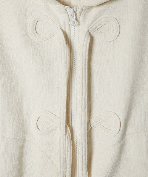 セール】ribbon zip hoodie（パーカー）｜soduk（スドーク）の