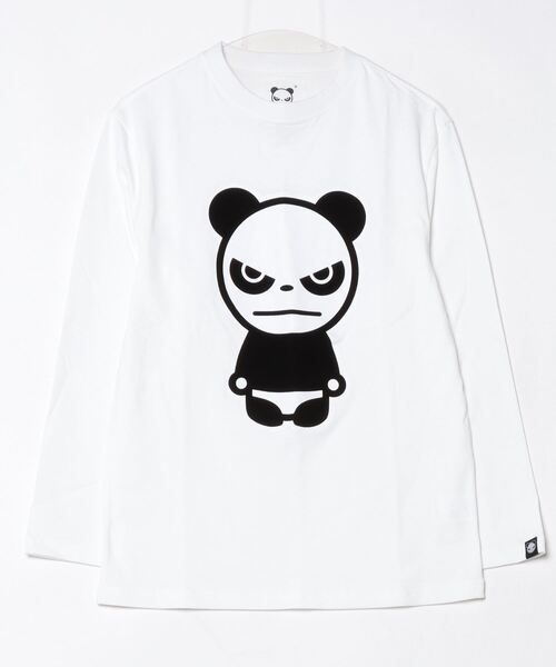 HIPANDA(ハイパンダ)の「(HIPANDA ハイパンダ) 男女兼用 HIIPANDA ベーシック ロゴ ロンT(Tシャツ/カットソー・メンズ・ブラック/ホワイト・X-LARGE/LARGE/MEDIUM/XX-LARGE/SMALL)」の2枚目の写真
