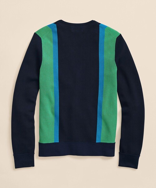 BROOKS BROTHERS（ブルックスブラザーズ）の「スーピマコットン カバナ リンクス Vネックカーディガン（カーディガン/ボレロ・メンズ・ネイビー・MEDIUM/SMALL/LARGE）」の4枚目の写真