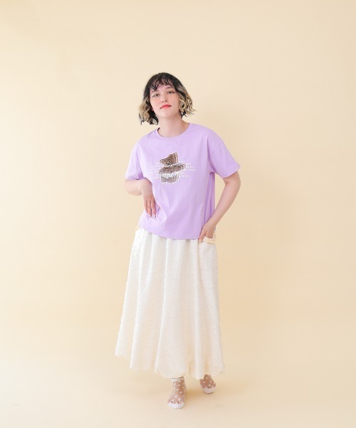 unica(ユニカ)の「ビートベアーphotoT(Tシャツ/カットソー・レディース・ライトパープル/オフホワイト・F)」の16枚目の写真