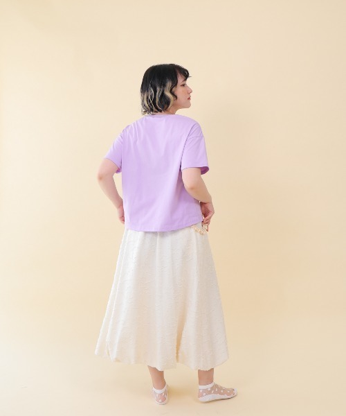 unica(ユニカ)の「ビートベアーphotoT(Tシャツ/カットソー・レディース・ライトパープル/オフホワイト・F)」の10枚目の写真