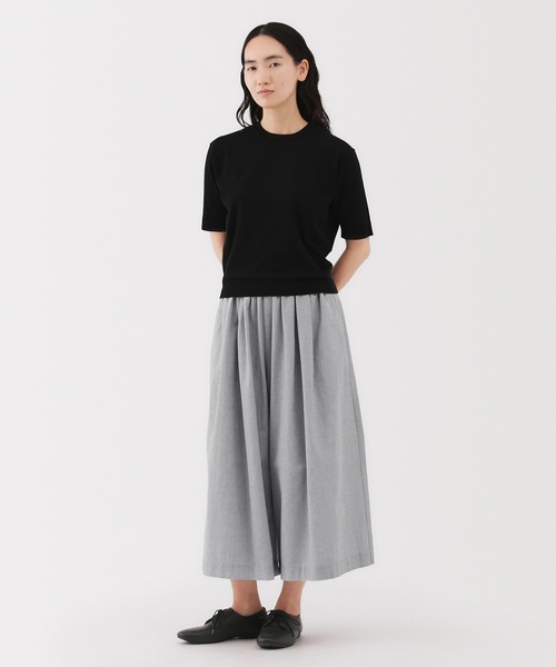 無印良品(ムジルシリョウヒン)の「婦人 涼感イージークロップドパンツ(その他パンツ・レディース・サックスブルー系/グレー系/ブラック・XL/L/M/S)」の14枚目の写真