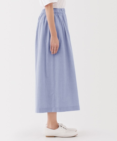 無印良品(ムジルシリョウヒン)の「婦人 涼感イージークロップドパンツ(その他パンツ・レディース・サックスブルー系/グレー系/ブラック・XL/L/M/S)」の11枚目の写真