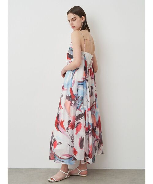 ELENDEEK（エレンディーク）の「ペインティングパターンキャミワンピース（ワンピース・レディース・ブラック/ベージュ/レッド/グリーン・FREE）」の6枚目の写真