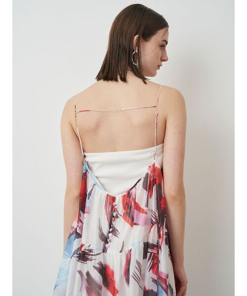 ELENDEEK（エレンディーク）の「ペインティングパターンキャミワンピース（ワンピース・レディース・ブラック/ベージュ/レッド/グリーン・FREE）」の8枚目の写真