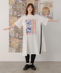 スカラー　ワンピース　グレー　春秋に♪ スカラーワンピースグレー春秋に♪