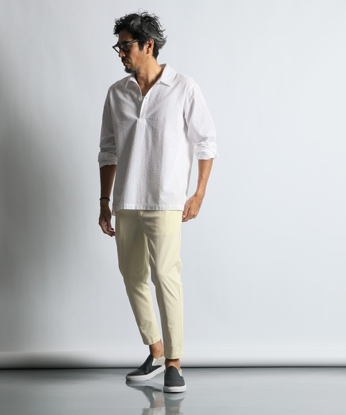 AM1000 ダファー スキッパーシャツ 長袖 2枚set 楽天市場】スキッパーカラーシャツ Easy Care Stretch Blouse