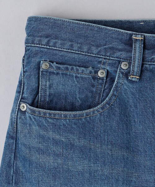 KURO（クロ）の「＜KURO＞ FADED INDIGO STRAIGHT DENIM/フェード インディゴ ストレート デニム（デニムパンツ・メンズ・コバルトブルー・30inch/32inch）」の4枚目の写真