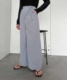 PILIT | サイドリボン ラップワイドパンツ(その他パンツ)