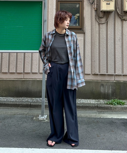 PILIT（ピリット）の「サイドリボン ラップワイドパンツ（その他パンツ・レディース・ブルー/ブラック/ネイビー・SMALL/MEDIUM）」の10枚目の写真