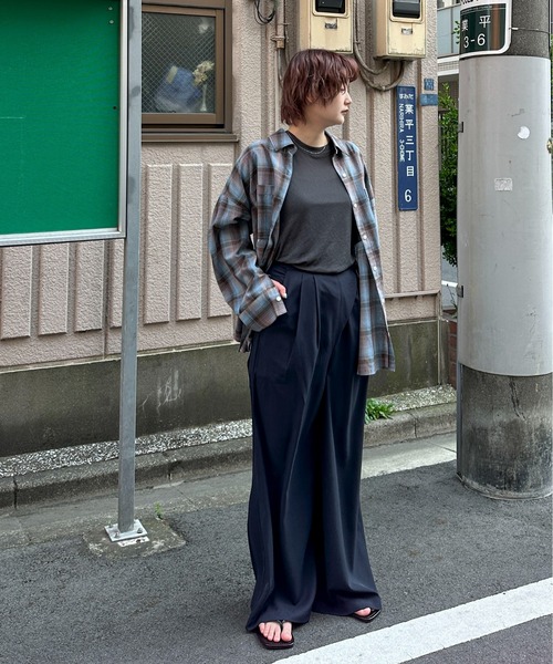 PILIT（ピリット）の「サイドリボン ラップワイドパンツ（その他パンツ・レディース・ブルー/ブラック/ネイビー・SMALL/MEDIUM）」の11枚目の写真