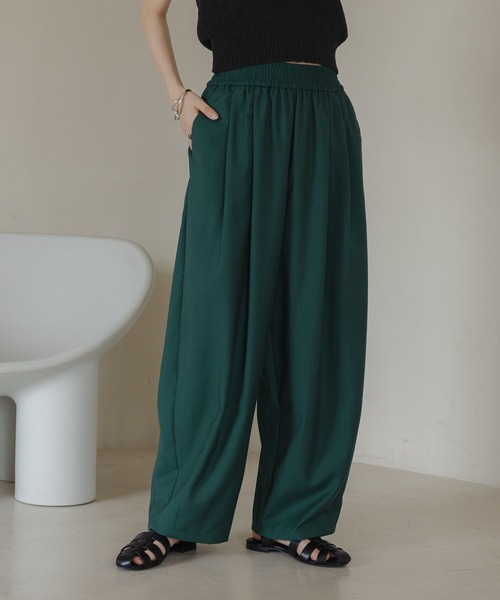 LOWRYS FARM（ローリーズファーム）の「イージーワイドコクーンパンツ 327286（その他パンツ・レディース・ベージュ/ホワイト/グレー/ブルー/ブラック/パープル/グリーン/ネイビー/グレー系その他/ブラウン系その他/ブラウン系その他2/ゴールド・MEDIUM/LARGE/SMALL）」の8枚目の写真