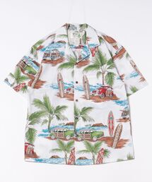 【Kahiko】KY'S ウッドボードMEN'Sアロハシャツ
