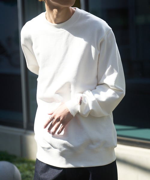 Goodwear(グッドウェア)の「【Goodwear】U.S.A COTTON クルーネックトレーナー 2W7-0520(スウェット・メンズ・オフホワイト/グレー/カーキ/ブラック・L/M/XL)」の2枚目の写真