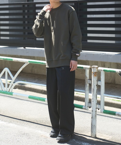Goodwear(グッドウェア)の「【Goodwear】U.S.A COTTON クルーネックトレーナー 2W7-0520(スウェット・メンズ・オフホワイト/グレー/カーキ/ブラック・L/M/XL)」の12枚目の写真