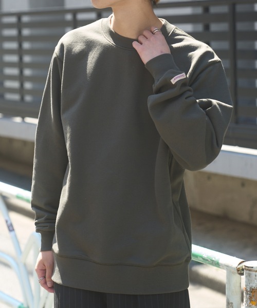 Goodwear(グッドウェア)の「【Goodwear】U.S.A COTTON クルーネックトレーナー 2W7-0520(スウェット・メンズ・オフホワイト/グレー/カーキ/ブラック・L/M/XL)」の16枚目の写真