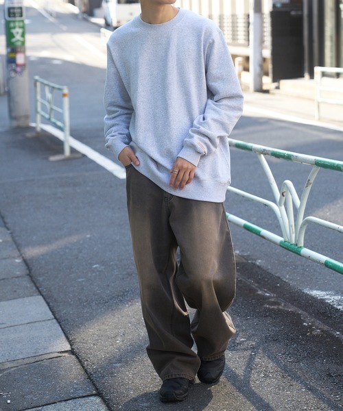 Goodwear(グッドウェア)の「【Goodwear】U.S.A COTTON クルーネックトレーナー 2W7-0520(スウェット・メンズ・オフホワイト/グレー/カーキ/ブラック・L/M/XL)」の20枚目の写真