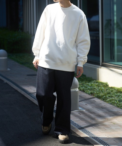Goodwear(グッドウェア)の「【Goodwear】U.S.A COTTON クルーネックトレーナー 2W7-0520(スウェット・メンズ・オフホワイト/グレー/カーキ/ブラック・L/M/XL)」の10枚目の写真