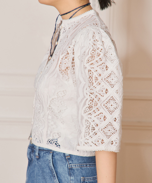 IENA LA BOUCLE - 新品未使用⭐︎IENA LA BOUCLE カスケード襟ブラウス IENA LA BOUCLE カスケード襟ブラウス レディース