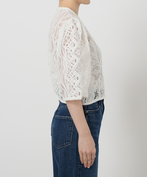 ブラウス シャツ IENA LA BOUCLE エンブロイダリーブラウス レディース IENA LA BOUCLE ブラウス シャツ エンブロイダリーブラウス
