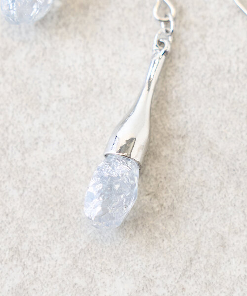 BEARDSLEY（ビアズリー）の「カットドロップピアス（シルバー）（ピアス（両耳用）・レディース・シルバー・FREE）」の4枚目の写真