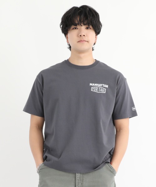 Manhattan Portage(マンハッタンポーテージ)の「S/S Print T-Shirt(Tシャツ/カットソー・メンズ・ホワイト/グレー/チャコール・X-LARGE/MEDIUM/SMALL/LARGE)」の6枚目の写真