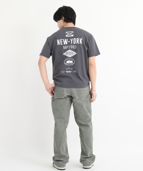 Manhattan Portage(マンハッタンポーテージ)の「S/S Print T-Shirt(Tシャツ/カットソー・メンズ・ホワイト/グレー/チャコール・X-LARGE/MEDIUM/SMALL/LARGE)」の8枚目の写真