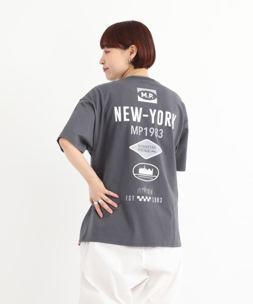 Manhattan Portage(マンハッタンポーテージ)の「S/S Print T-Shirt(Tシャツ/カットソー・メンズ・ホワイト/グレー/チャコール・X-LARGE/MEDIUM/SMALL/LARGE)」の9枚目の写真