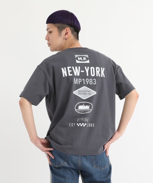 Manhattan Portage(マンハッタンポーテージ)の「S/S Print T-Shirt(Tシャツ/カットソー・メンズ・ホワイト/グレー/チャコール・X-LARGE/MEDIUM/SMALL/LARGE)」の15枚目の写真