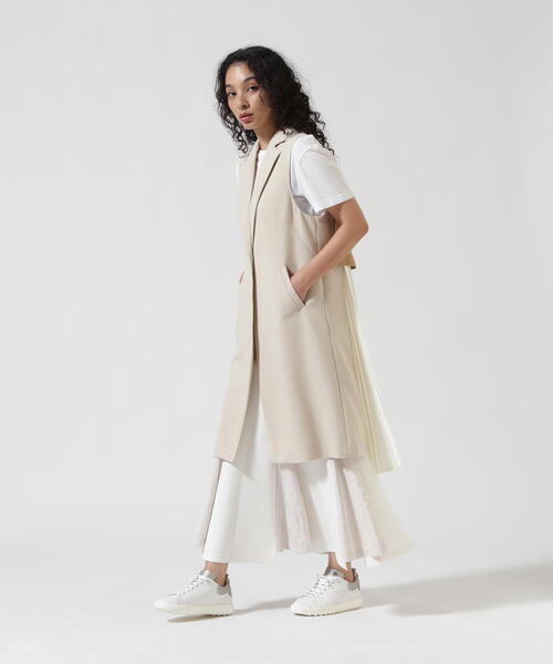 Risley(リズレー)の「Risley/リズレー/後ロプリーツテーラードジレ(ベスト・レディース・アイボリー/ネイビー・F)」の17枚目の写真