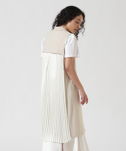 Risley(リズレー)の「Risley/リズレー/後ロプリーツテーラードジレ(ベスト・レディース・アイボリー/ネイビー・F)」の20枚目の写真