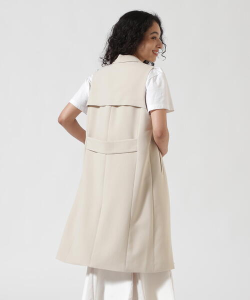Risley(リズレー)の「Risley/リズレー/後ロプリーツテーラードジレ(ベスト・レディース・アイボリー/ネイビー・F)」の21枚目の写真