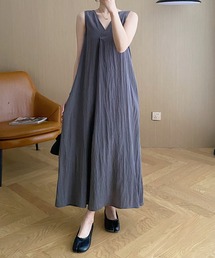 DECADE CLASSIC（ディケイド クラシック）の「ノースリーブVネックワンピース (SS)（ドレス）」