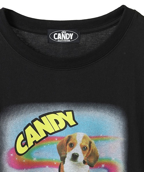 Candy Stripper(キャンディストリッパー)の「SPACE CRUISE BIG BIG Tシャツ(Tシャツ/カットソー・レディース・ブラック/オフホワイト/ライトグリーン/ブルー・FREE)」の6枚目の写真