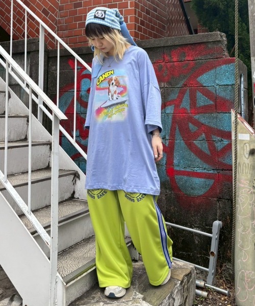 Candy Stripper(キャンディストリッパー)の「SPACE CRUISE BIG BIG Tシャツ(Tシャツ/カットソー・レディース・ブラック/オフホワイト/ライトグリーン/ブルー・FREE)」の20枚目の写真