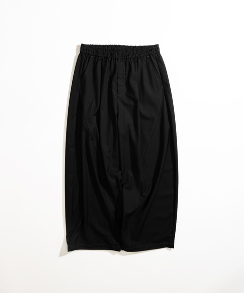 セール】CURVE STITCH EASY WIDE SLACKS /カーブステッチ