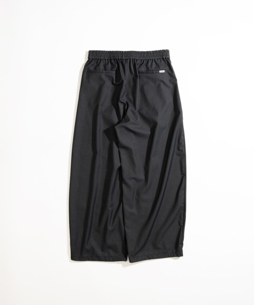 セール】CURVE STITCH EASY WIDE SLACKS /カーブステッチ