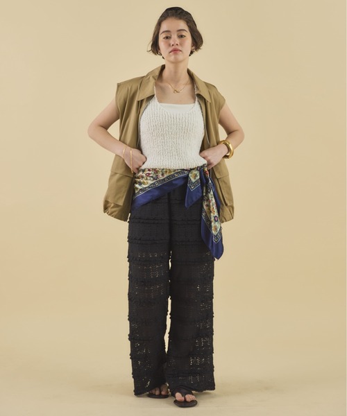 MIRROR STOKE（ミラーストーク）の「【ZOZO限定】KNIT BUSTIER/ニットビスチェ（ニット/セーター・レディース・ベージュ/グレイッシュベージュ/オフホワイト・MEDIUM）」の11枚目の写真