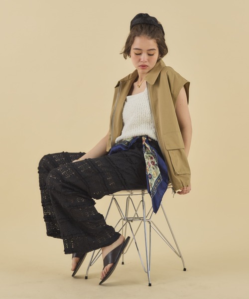 MIRROR STOKE（ミラーストーク）の「【ZOZO限定】KNIT BUSTIER/ニットビスチェ（ニット/セーター・レディース・ベージュ/グレイッシュベージュ/オフホワイト・MEDIUM）」の15枚目の写真