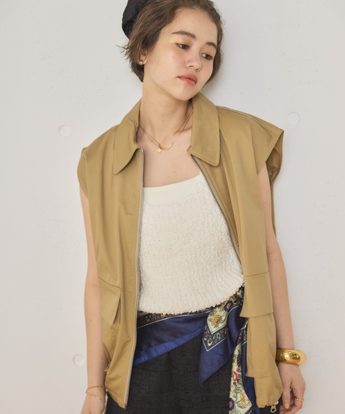 MIRROR STOKE（ミラーストーク）の「【ZOZO限定】KNIT BUSTIER/ニットビスチェ（ニット/セーター・レディース・ベージュ/グレイッシュベージュ/オフホワイト・MEDIUM）」の17枚目の写真