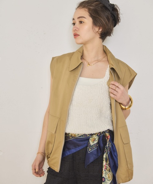 MIRROR STOKE（ミラーストーク）の「【ZOZO限定】KNIT BUSTIER/ニットビスチェ（ニット/セーター・レディース・ベージュ/グレイッシュベージュ/オフホワイト・MEDIUM）」の19枚目の写真